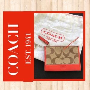 Coach Card Holder/Key Chain